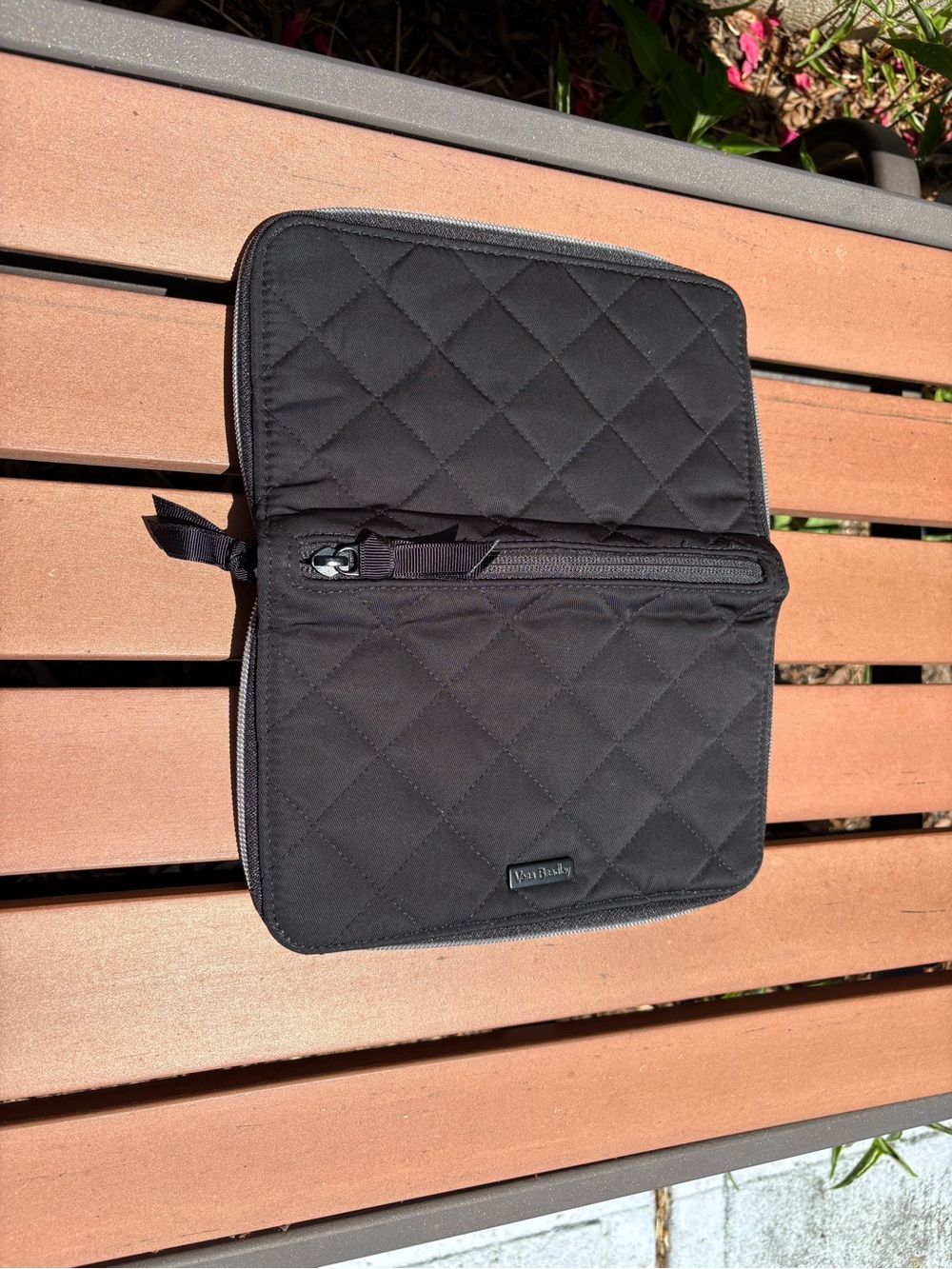 Vera Bradley Black RFID Travel Wallet in Performance Twill - Picture 3 of 6